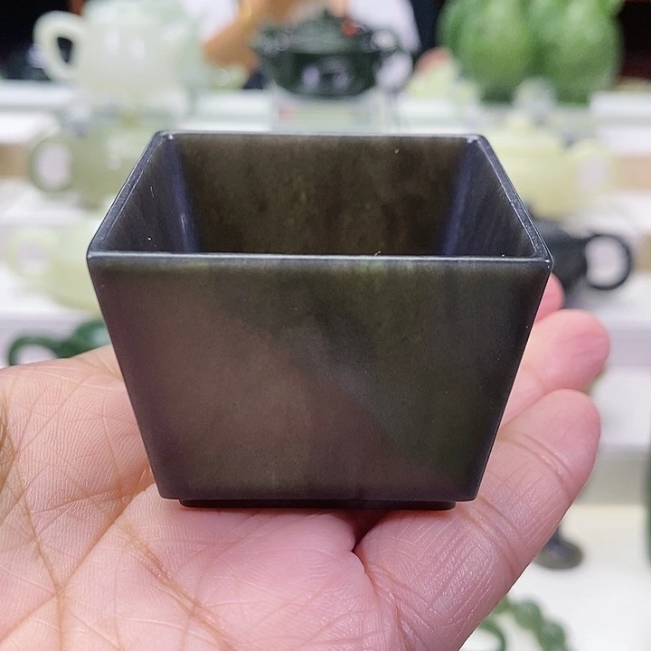 未镶嵌和田玉挂件茶杯60m l