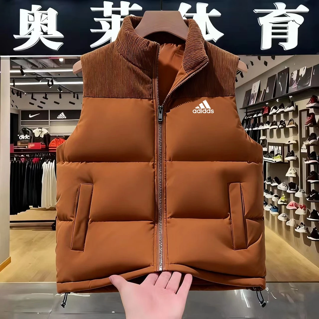 奥莱正品丨男女同款丨阿.迪马甲冬季加厚保暖立领棉马甲男宽松