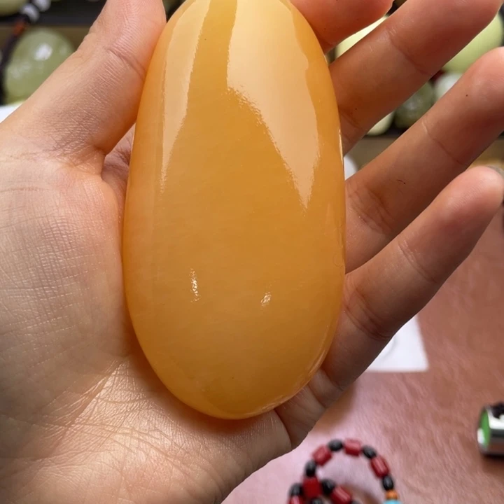 肥***佬石材天然古青石手把件