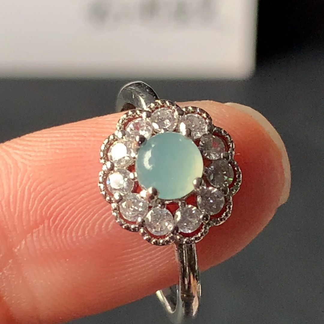 翡翠未镶嵌戒指小蛋