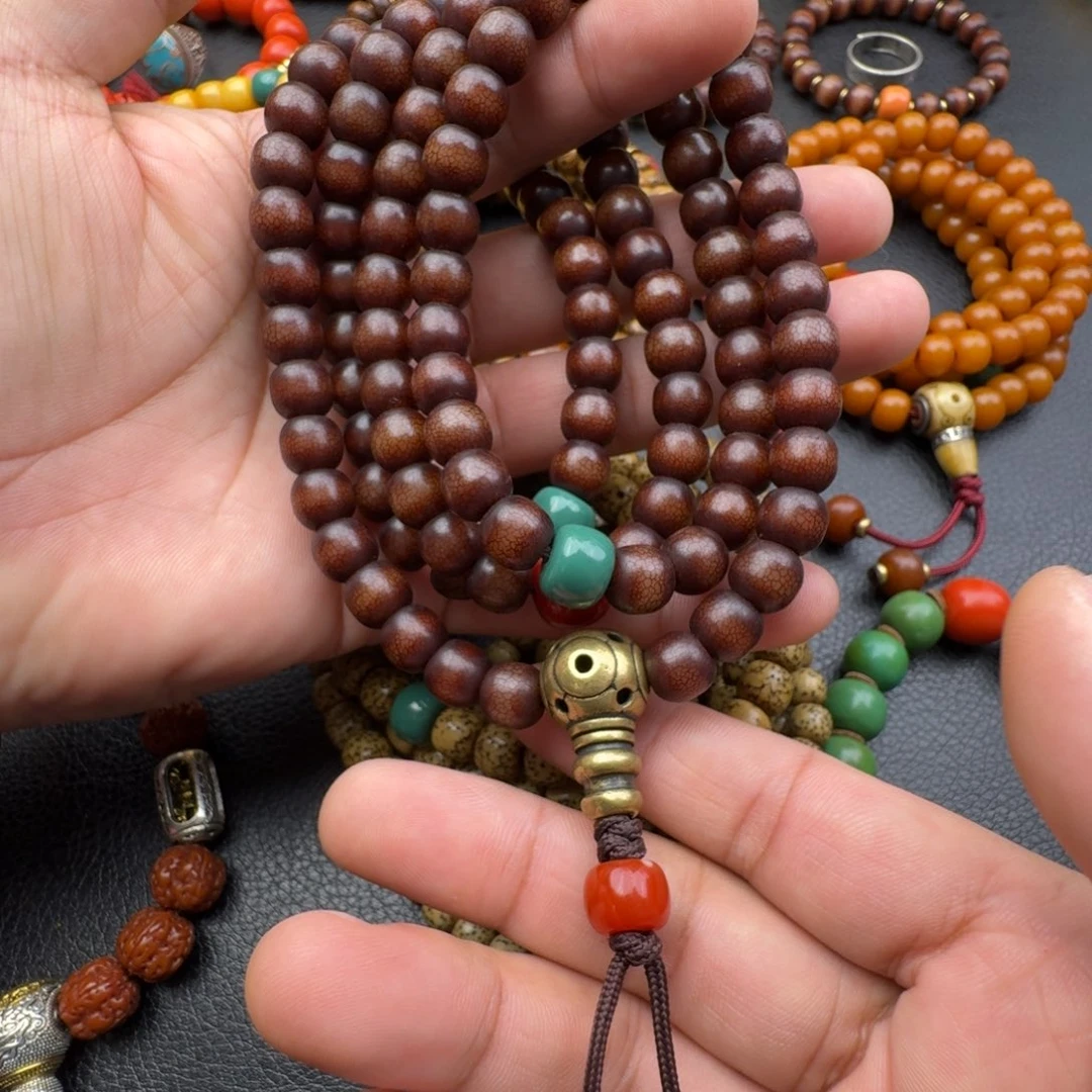 曹***雄香榧木菩提根长串