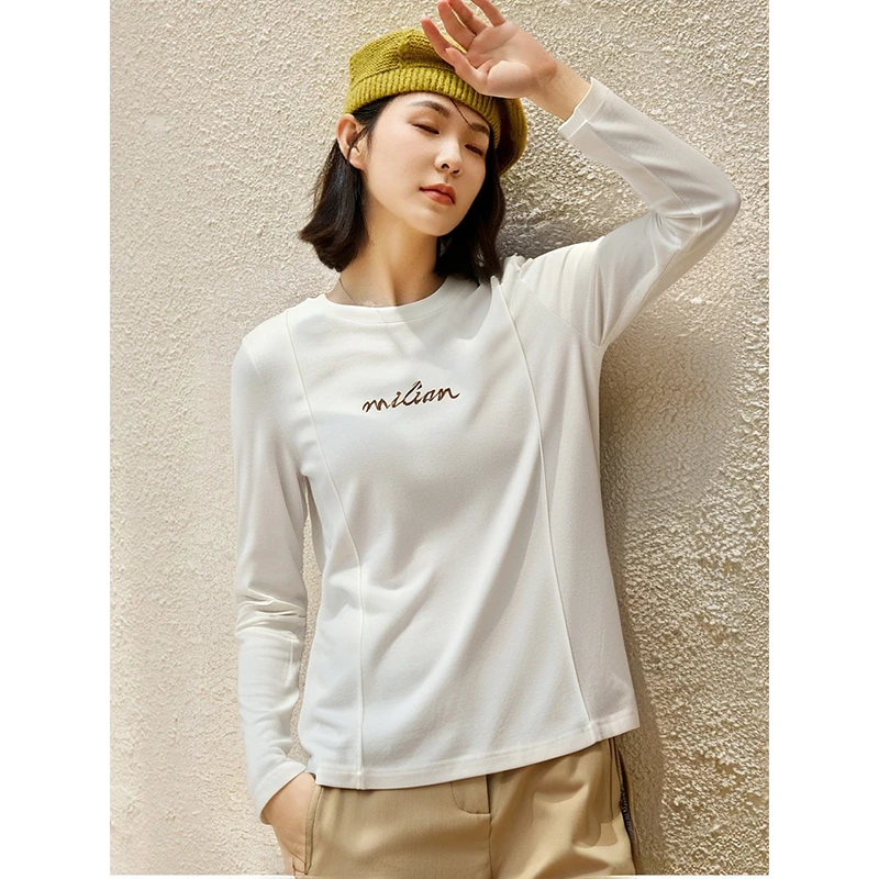 39066【觅系列】双面磨毛打底T恤35MJ2610B060