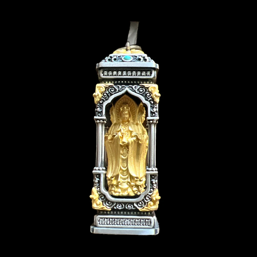 吊坠925银 V7299银吊坠四方