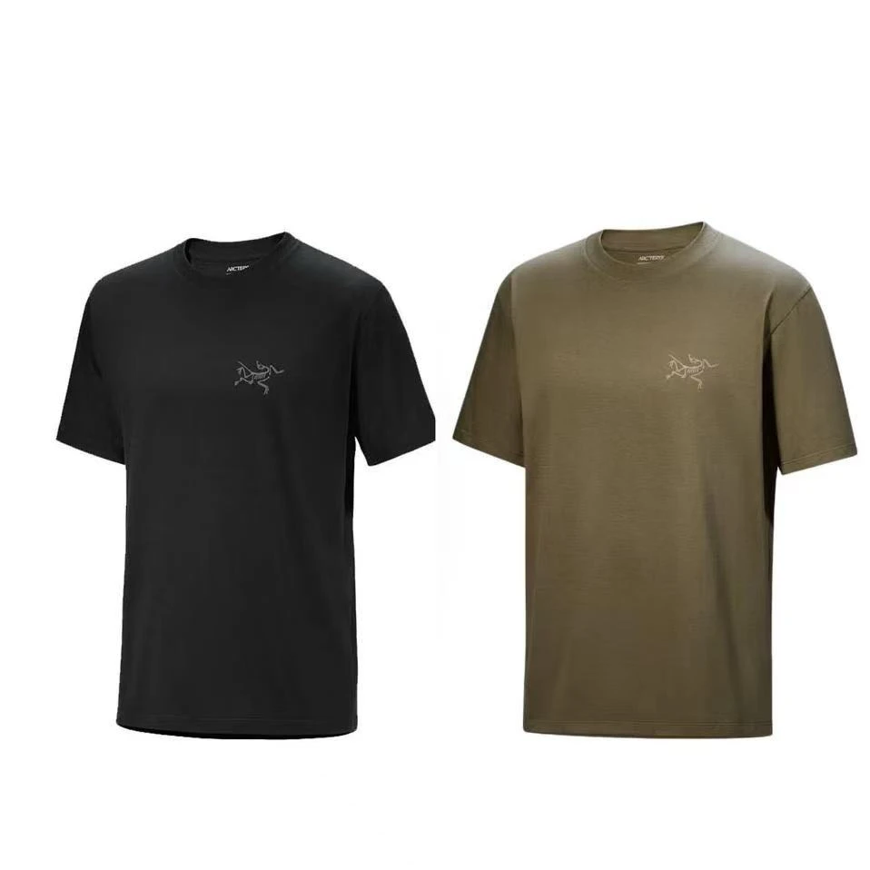ARC'TERYX/始祖鸟Kragg SL 胸前小标印花圆领透气黑色短袖T恤