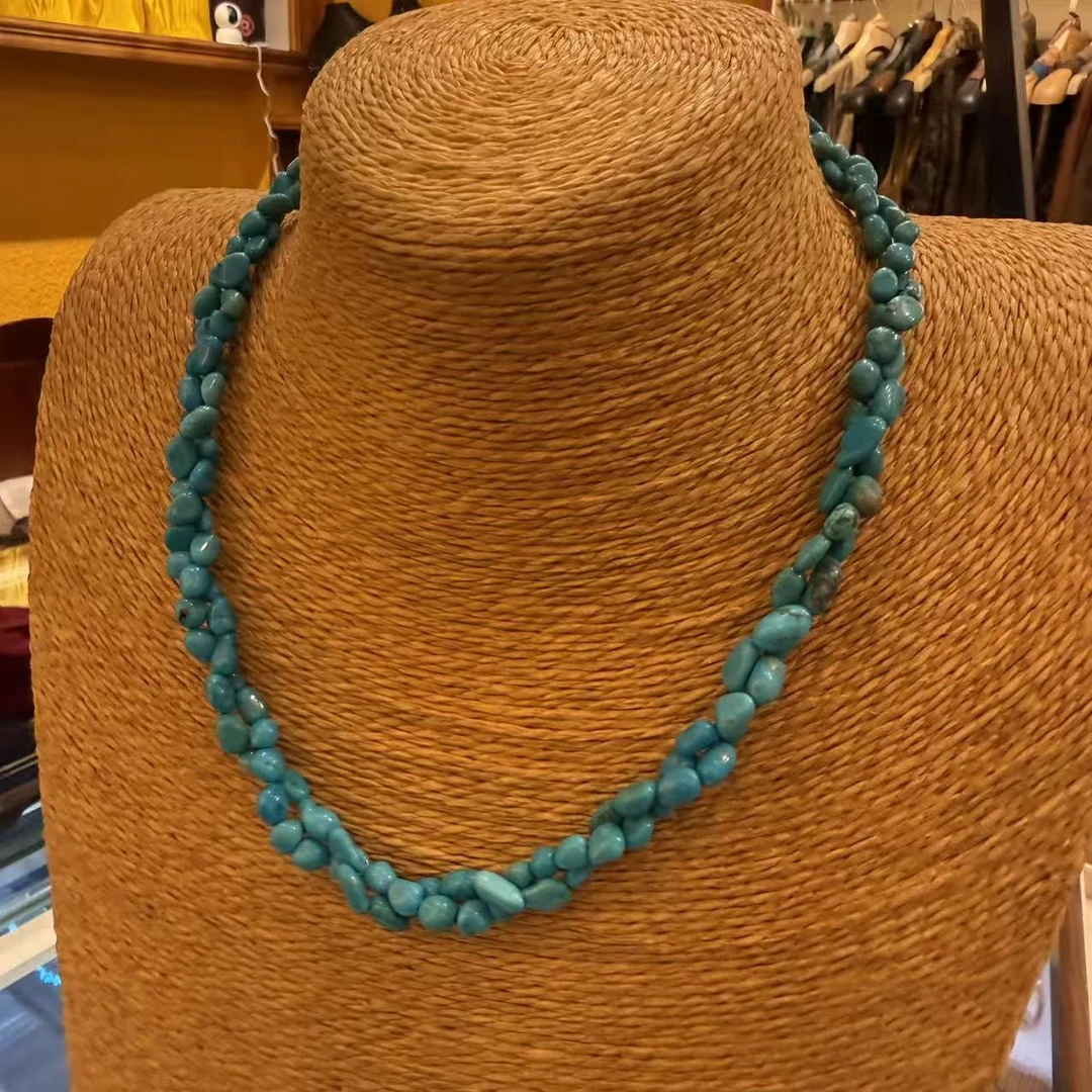 链子925银珐琅 925银素色双层项链22号