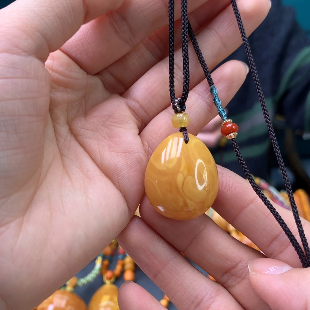 蜜蜡未镶嵌颈饰天然