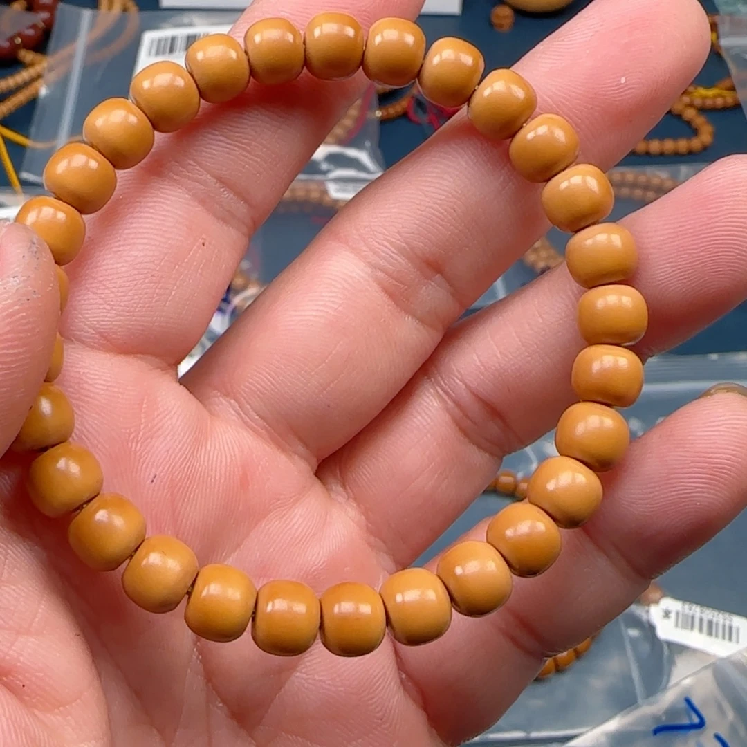 橄榄核手串老挝SS级核尖极限弧尺寸7.8