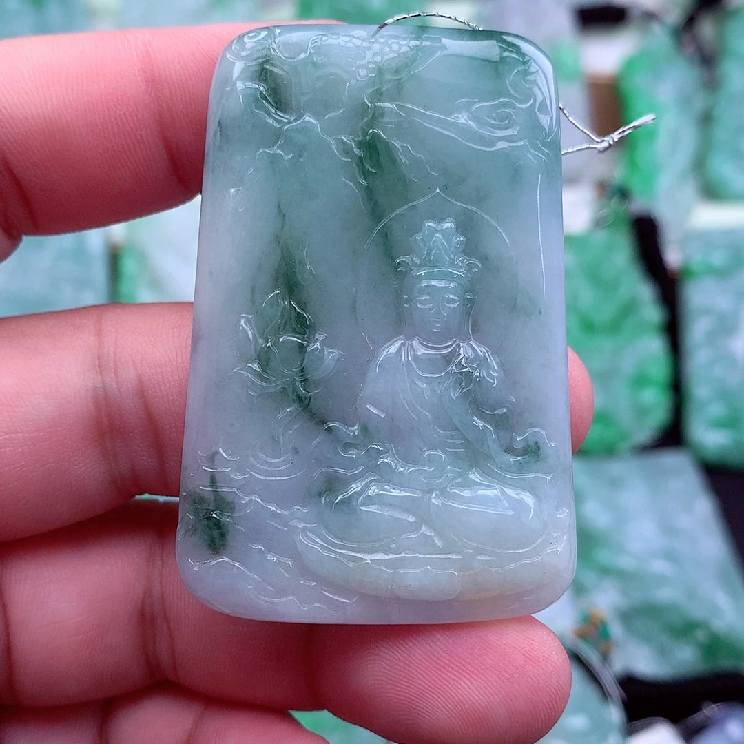 翡翠未镶嵌吊坠(不含链)