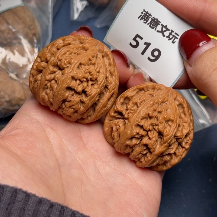 文玩核桃把件粗筋42.519