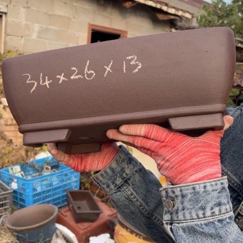 紫砂花盆特价包邮送盒