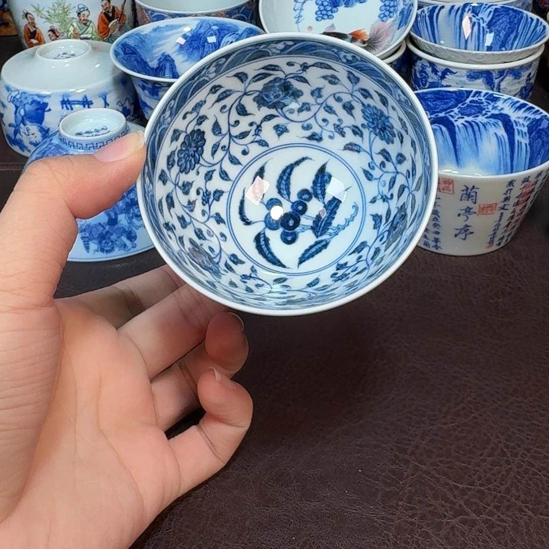 加***活现代景德镇陶瓷盖碗