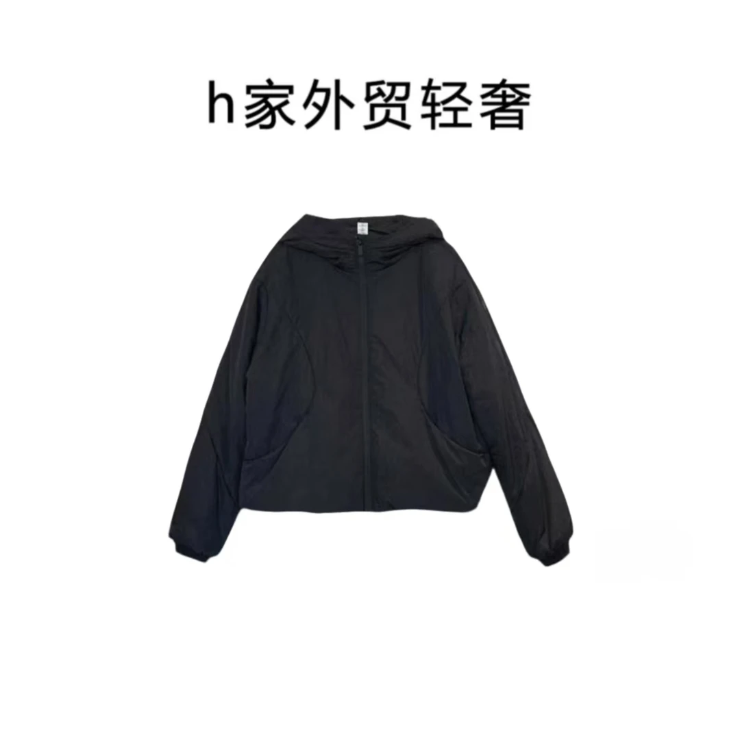 【胡哥海淘】L家夹棉防风连帽外套棉服金标科技棉轻奢短款时尚休闲