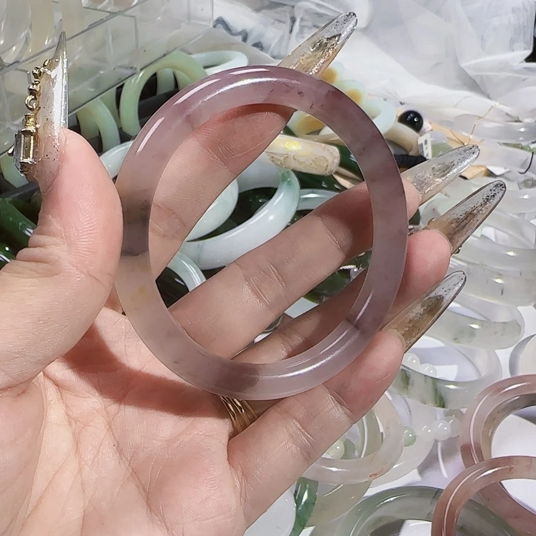 石英质玉（金丝玉）手镯未镶嵌凤****