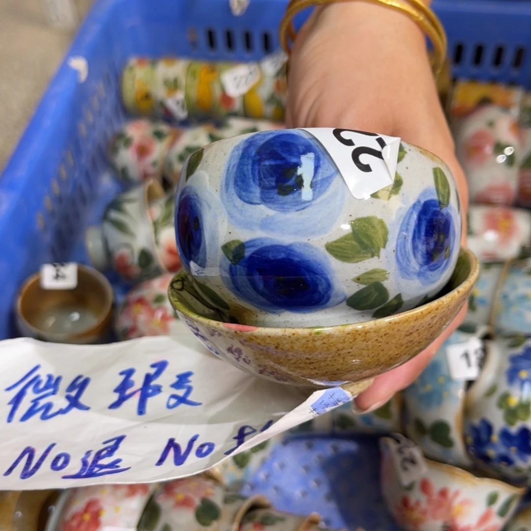 午***光壶素浅陶瓷手工手绘