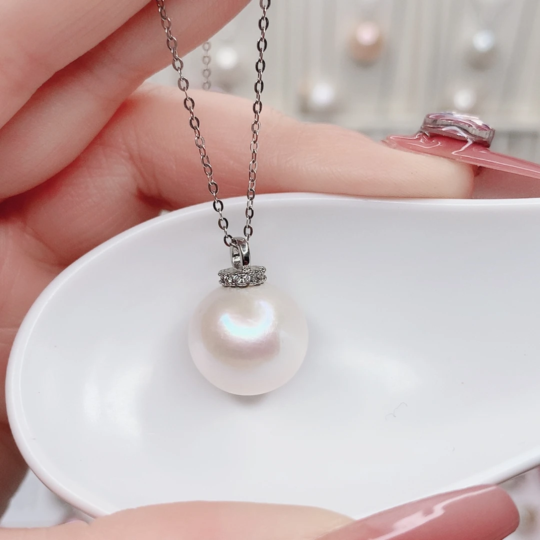 淡水珍珠吊坠(赠链)合金