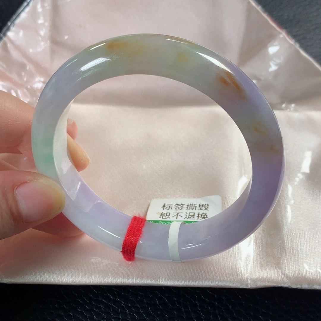 翡翠手镯未镶嵌缅甸天然翡翠手镯57圈口