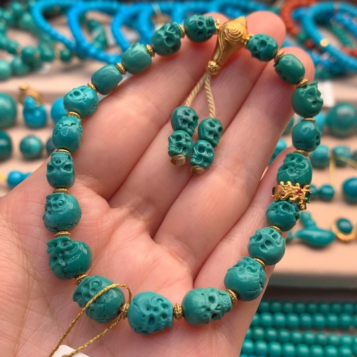 绿松石未镶嵌配饰6.6-7.6