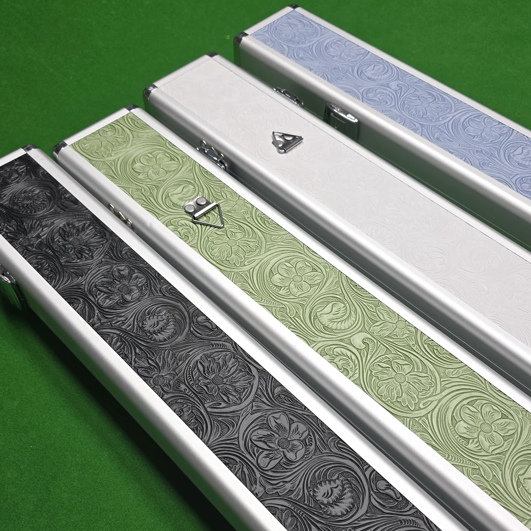 高档铝合金小头三槽通盒台球外杆抗摔耐用品质上乘小头球杆盒