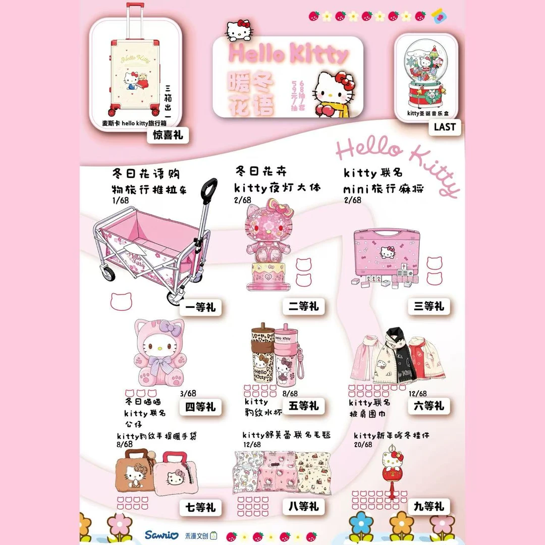 【正版授权】Hello Kitty暖冬花语系列抽抽乐(爱波代拆)