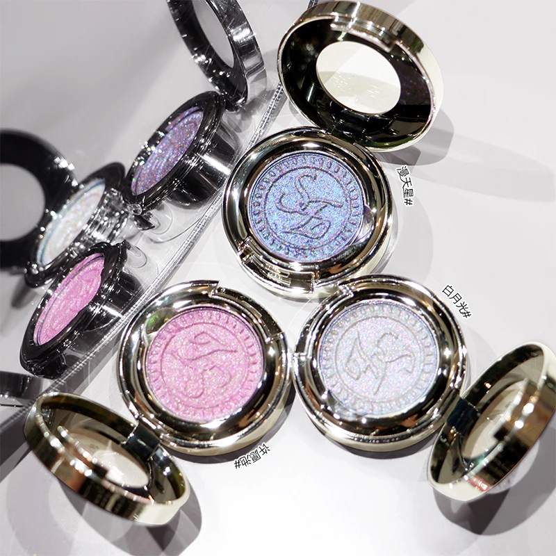 巽菲特变色龙单色眼影超闪细腻高光许愿冰透爆闪变色龙眼影