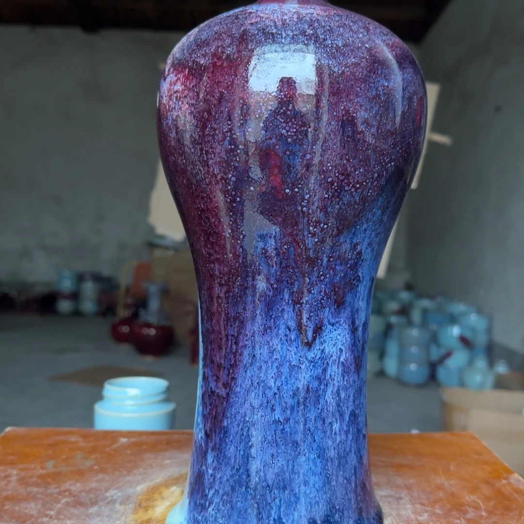 摆件陶郑家钧窑摆件微瑕