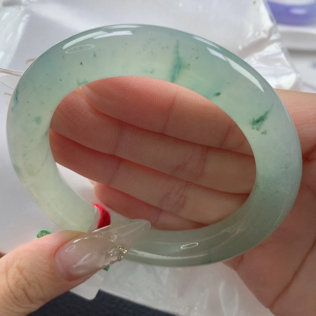 未镶嵌手镯翡翠缅甸天然翡翠A货56.5