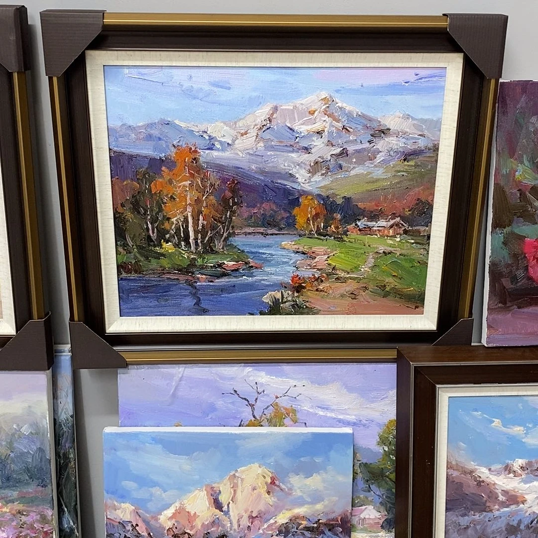 油画带外框画芯尺寸40x50cm