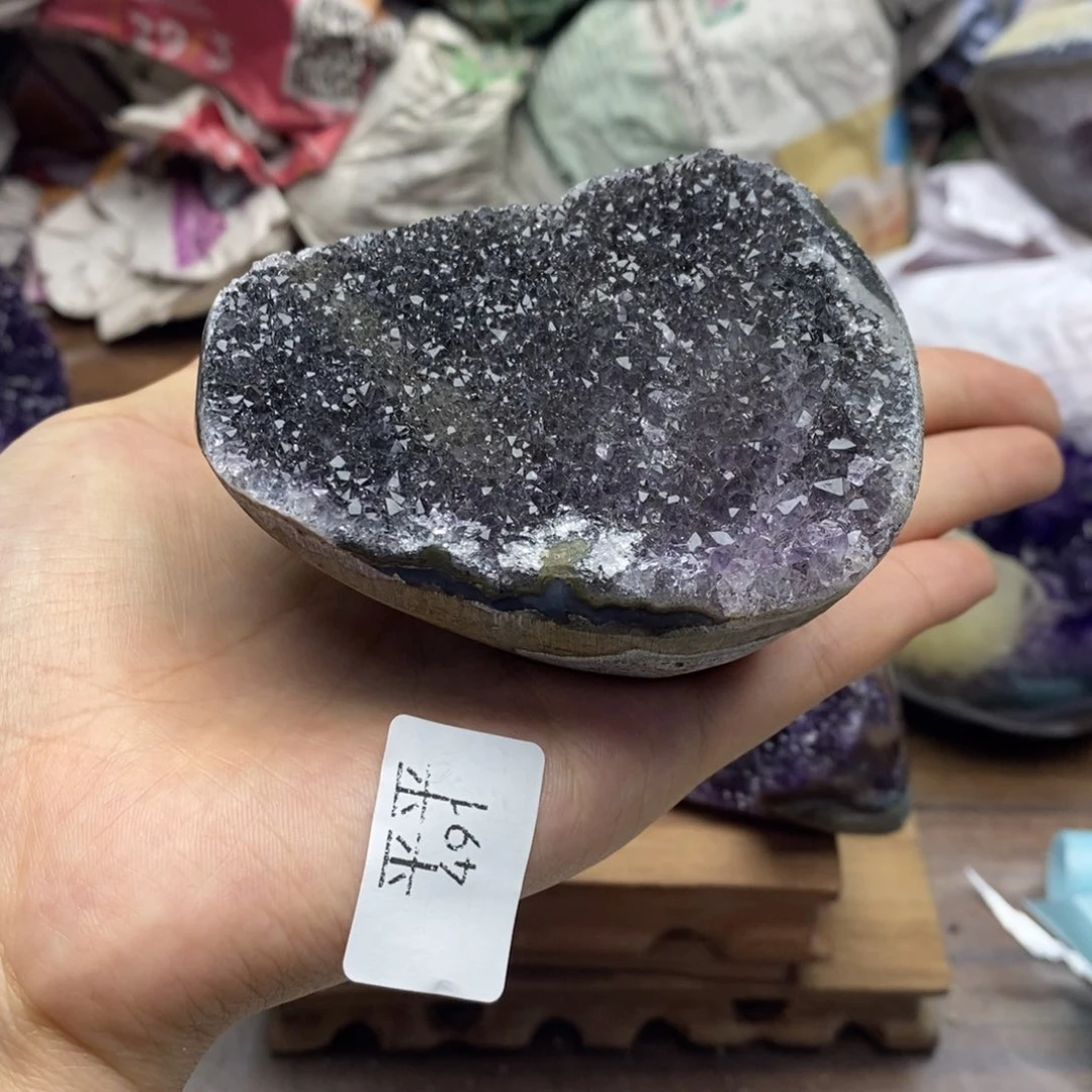 紫晶珠宝半成品未镶嵌