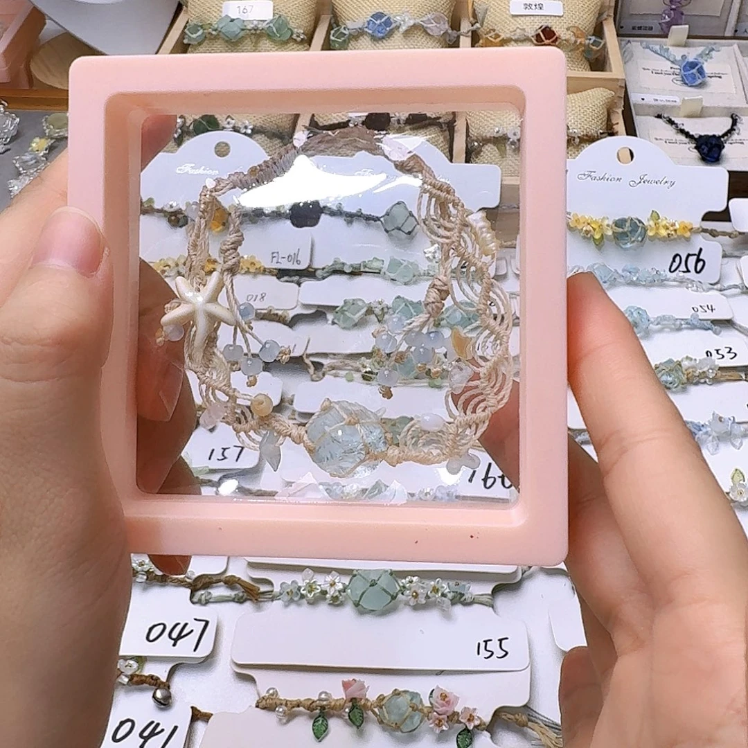 石英石纯铜锡合金纯铜海浪手绳