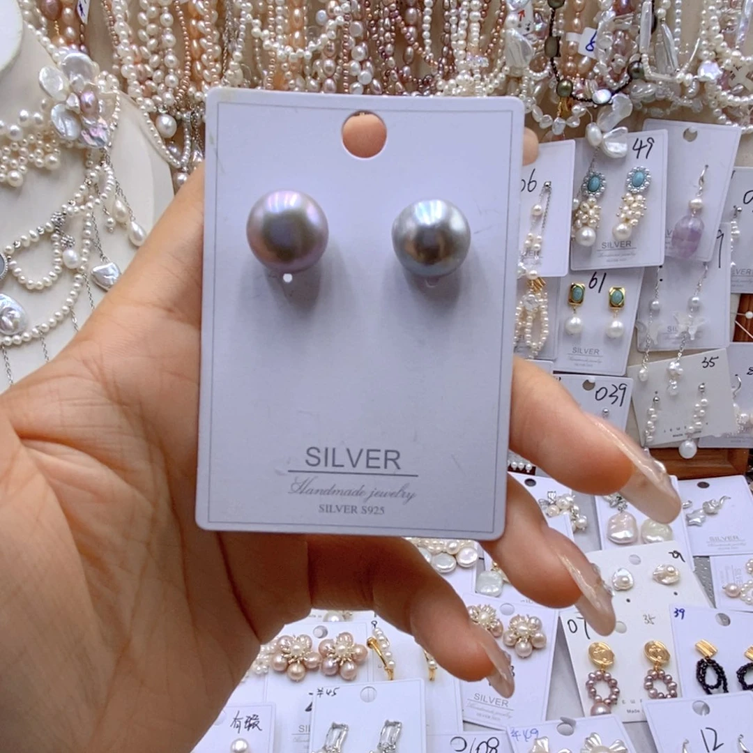 淡水珍珠银S925镶嵌颈饰