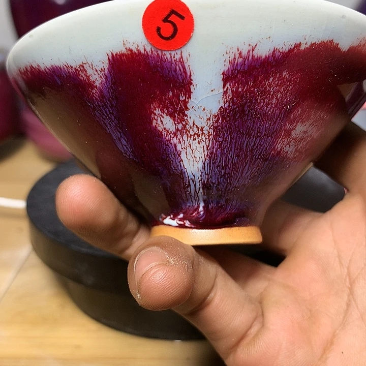知***乐纯手工制作,钧瓷杯子钧瓷杯子
