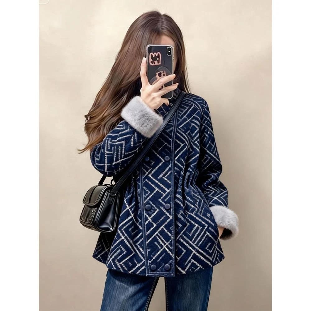 独特气质高级感巨好看小香风毛毛外套女2025冬季新款今年流行爆款