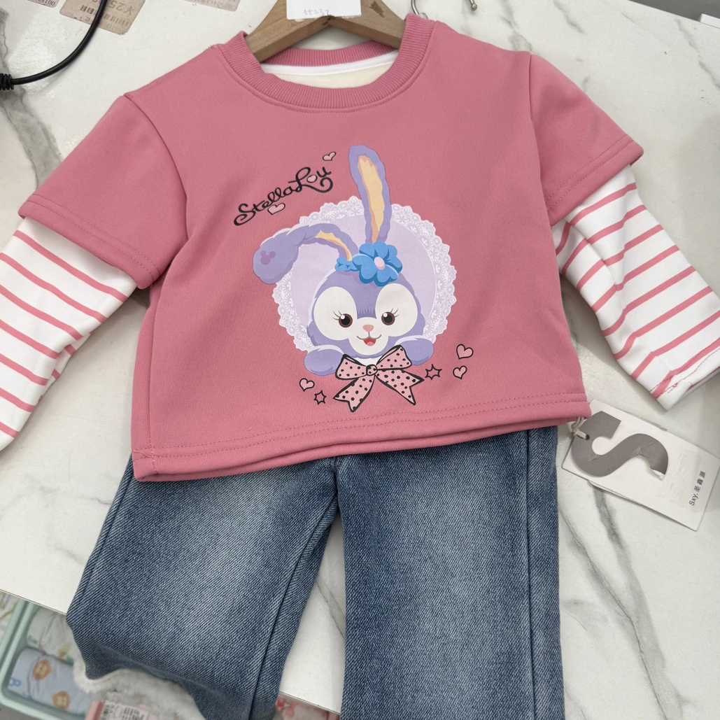 55232秋冬女童加绒卫衣断码清货