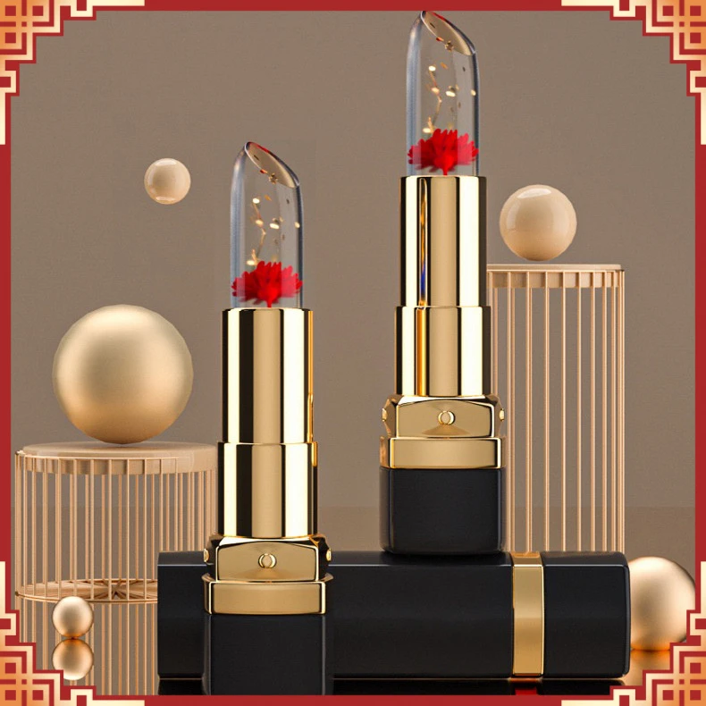 鲜花变色唇膏保湿补水防水不沾杯正品温变口红女士直销