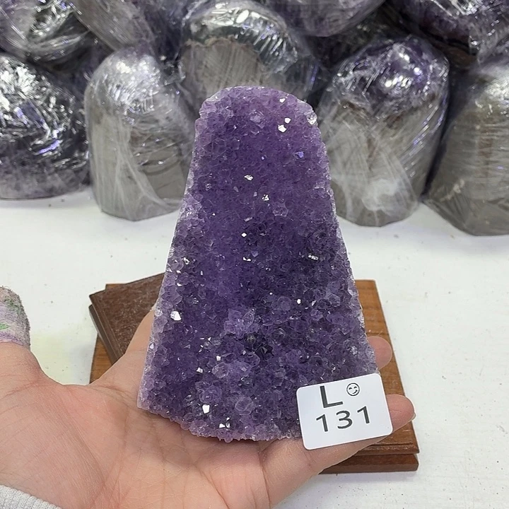 水晶未镶嵌摆件天然紫水晶