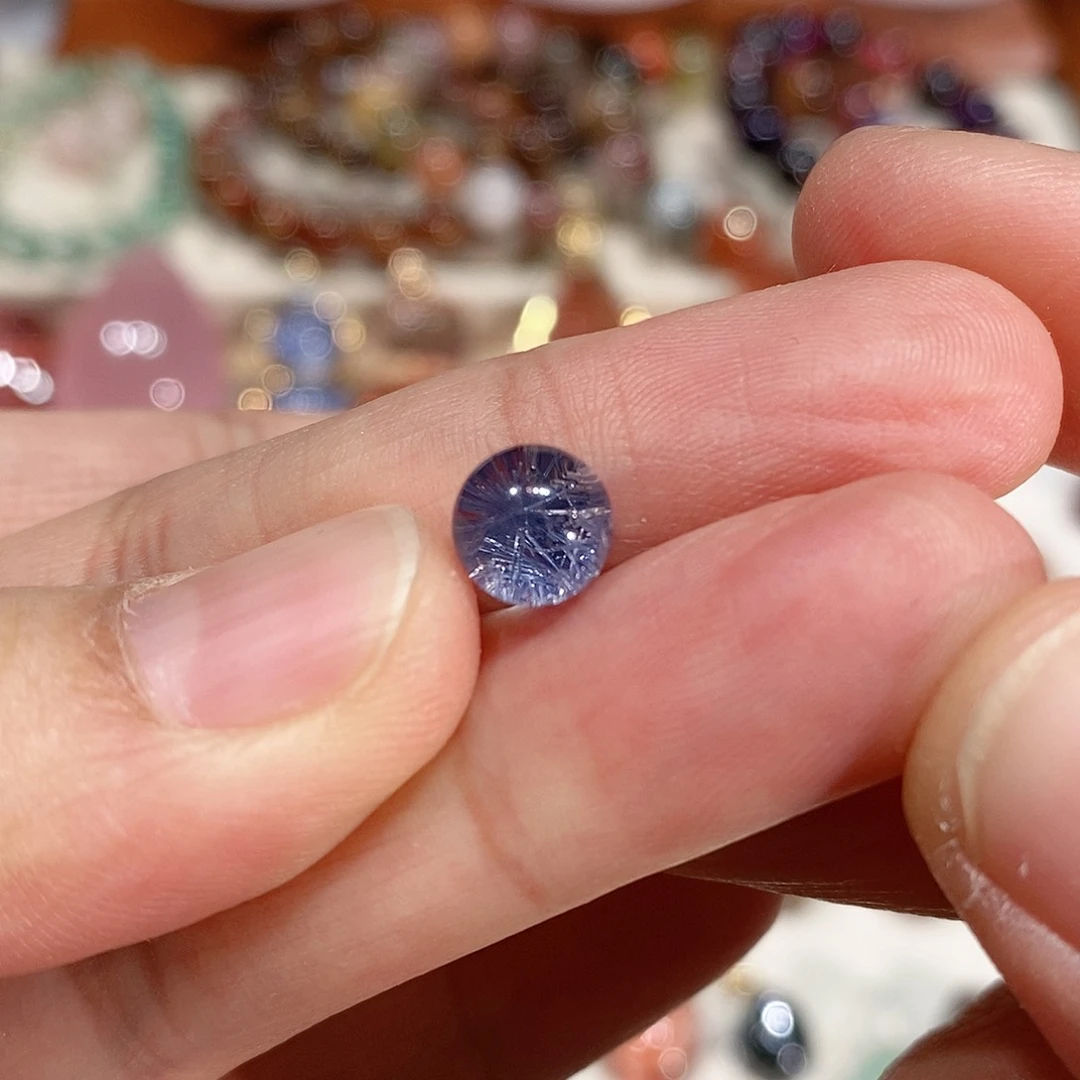 水晶蓝线石裸石未镶嵌