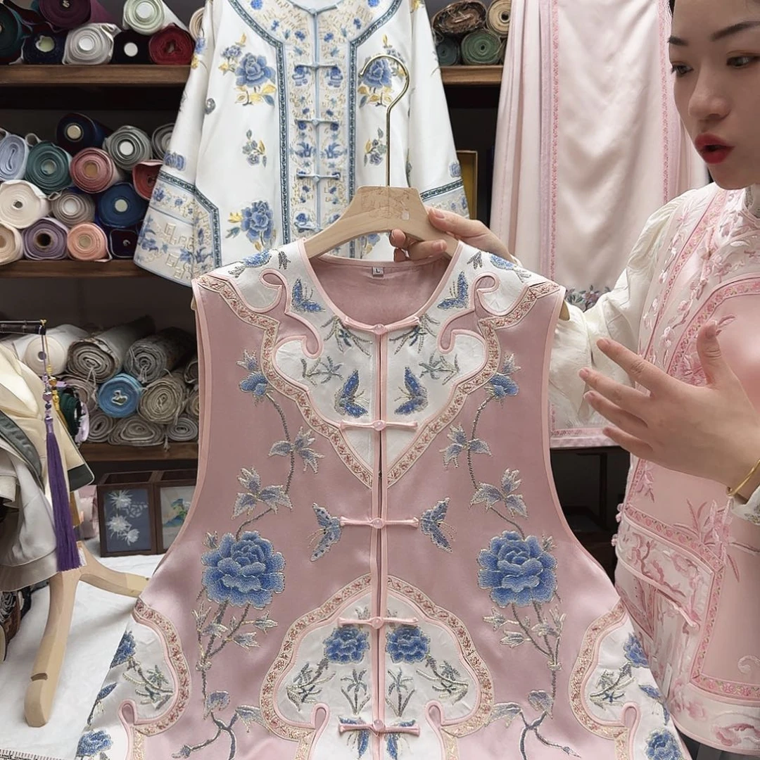 苏绣马甲2胸围108衣长61