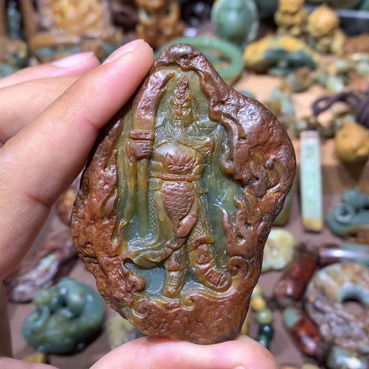 岫岩河磨玉（透闪石质玉）未镶嵌挂件