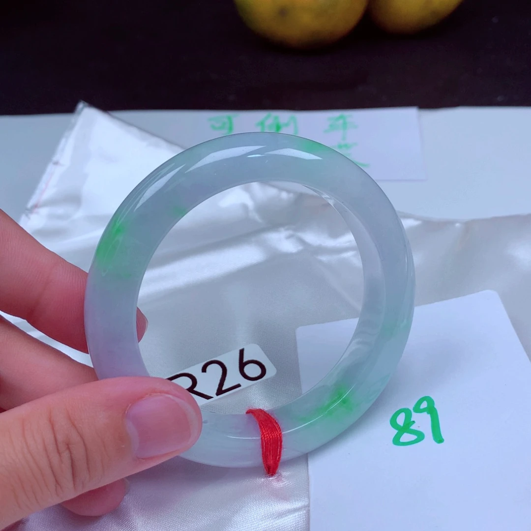 未镶嵌手镯翡翠缅甸天然A货翡翠手镯54.6