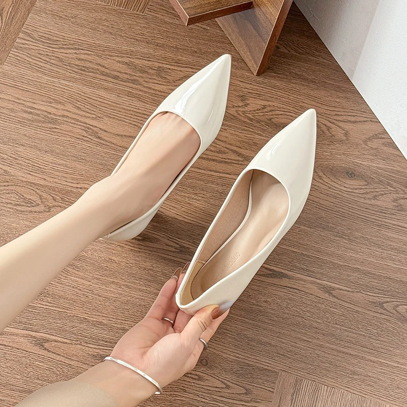 牛皮断码清仓职业单鞋细跟2025春秋新款百搭浅口气质真皮女鞋软底