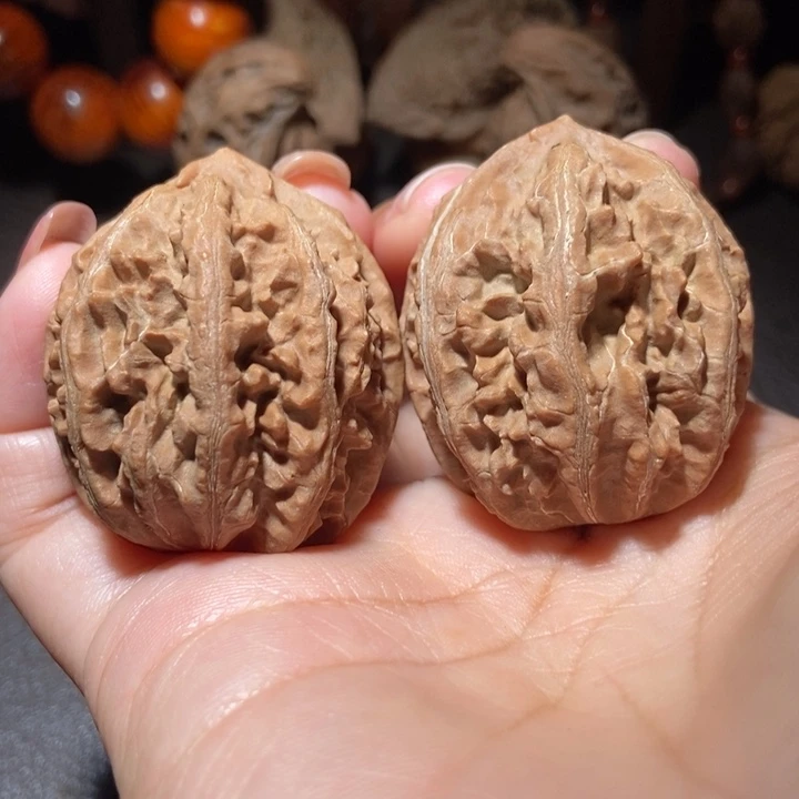 把件文玩核桃东北楸子小雪39