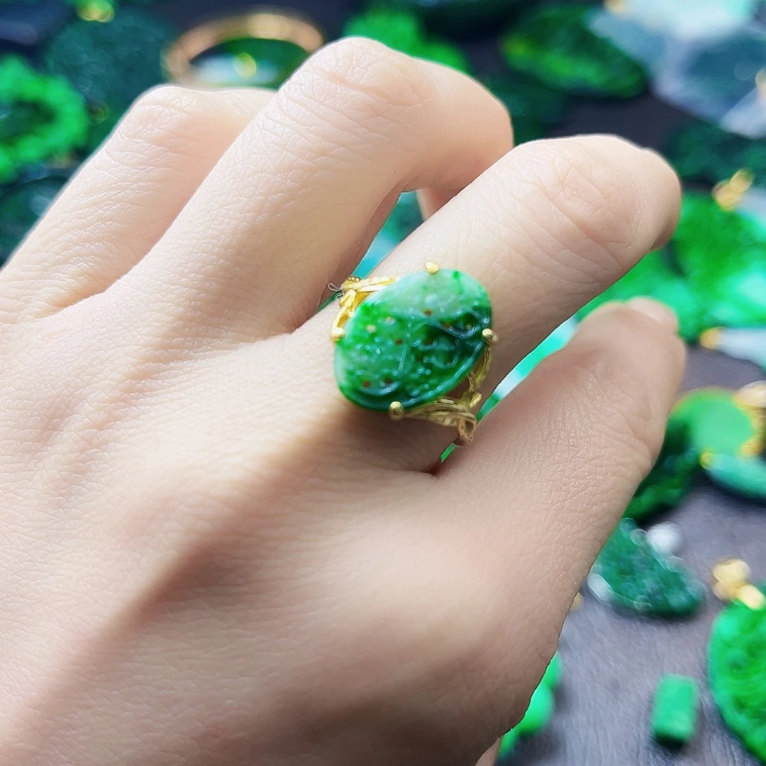 颈饰银S925镶嵌翡翠