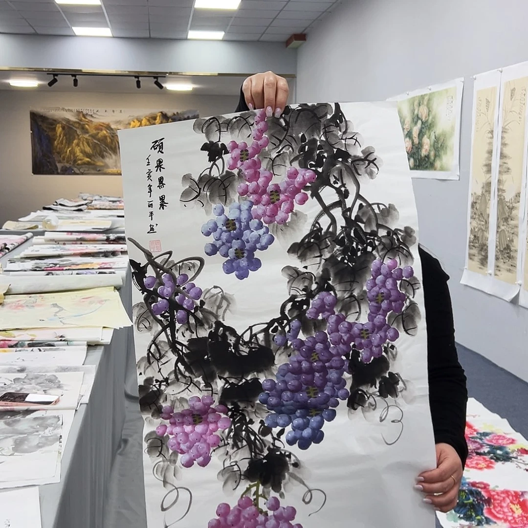 国画国画作品纯手绘制作品