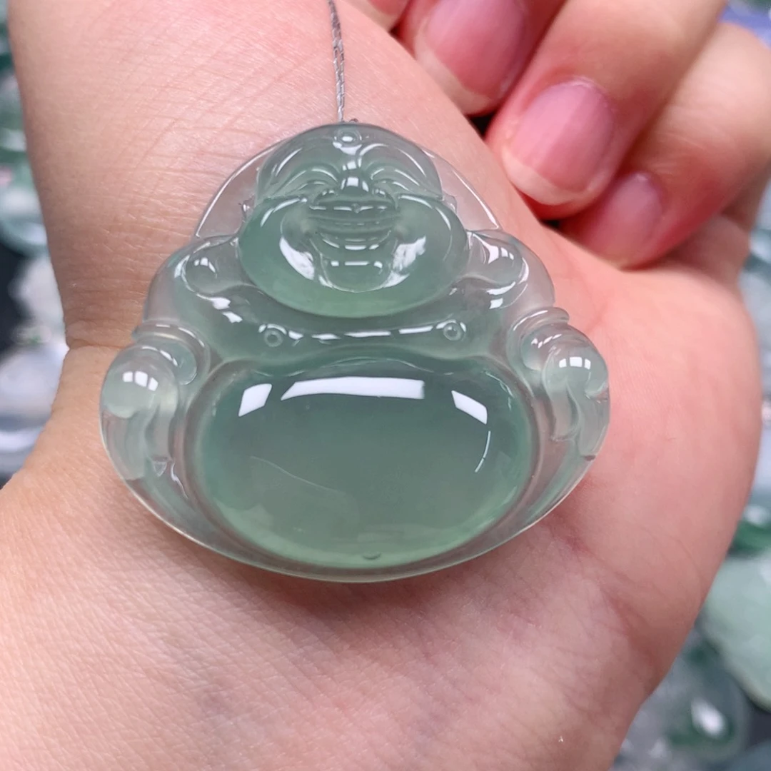 颈饰未镶嵌翡翠天然翡翠