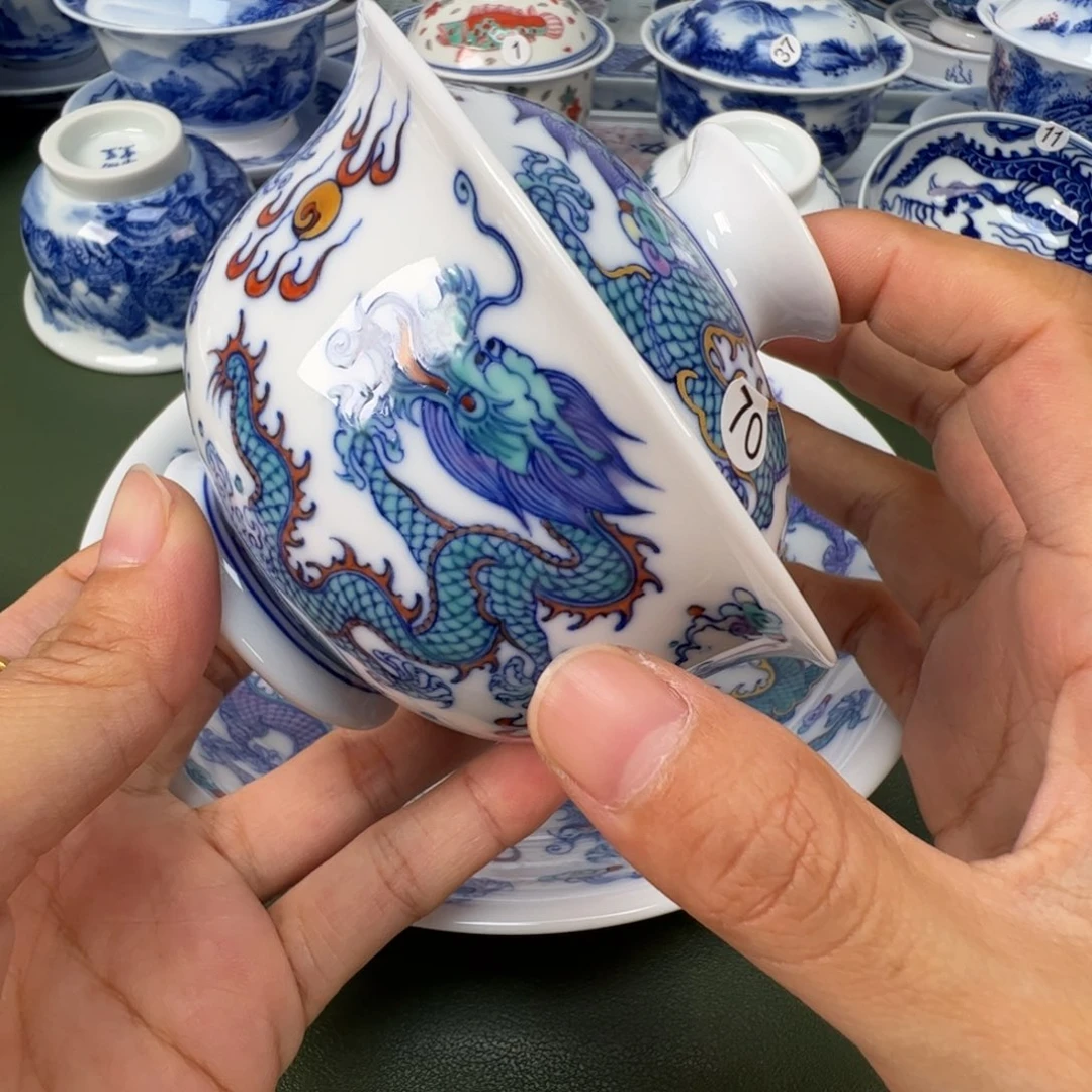 景德镇纯手工纯手绘茶具木木70