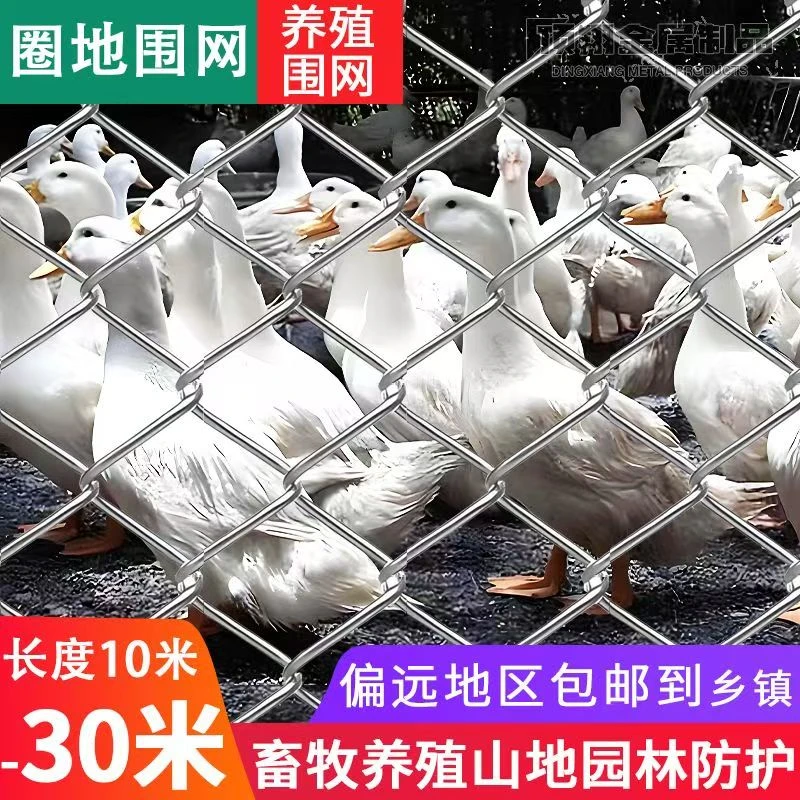 镀锌铁丝网护栏网勾花网户外养殖羊牛猪钢丝网果园围栏防护网栅栏