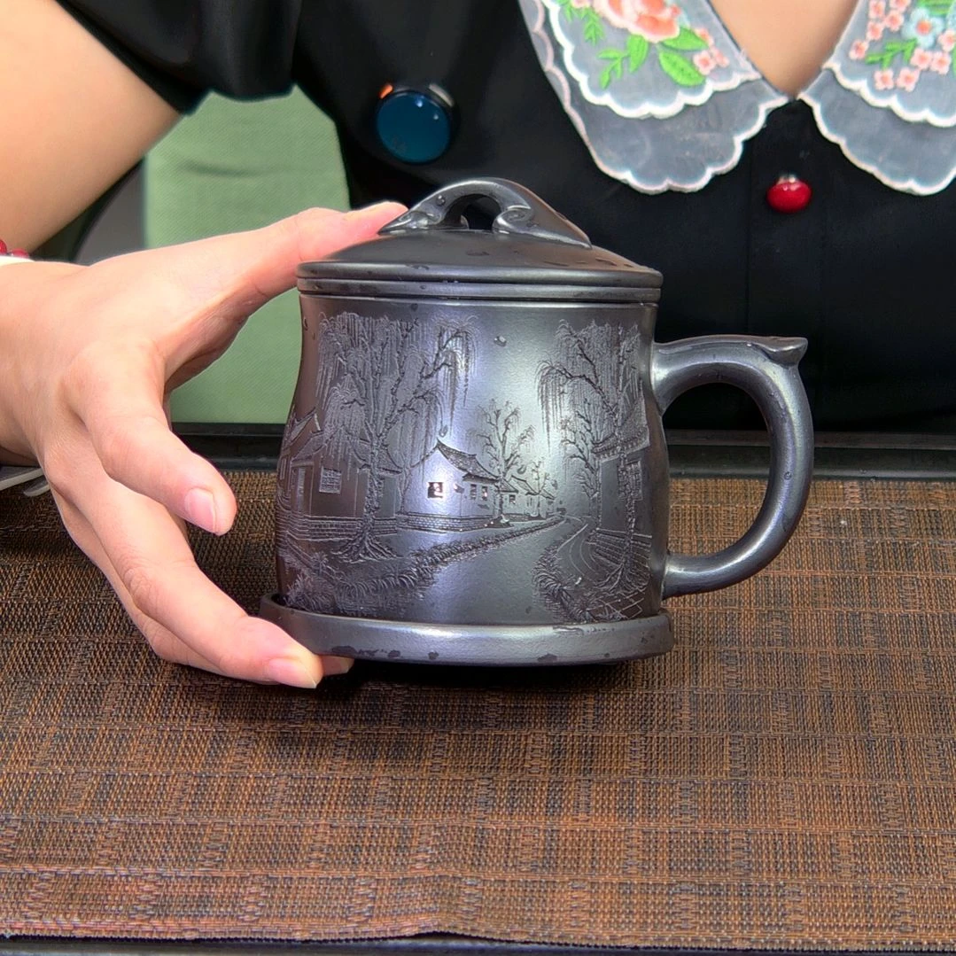 茶杯紫砂高货放漏