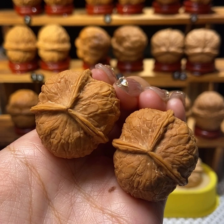 吊坠文玩核桃柿饼三棱33