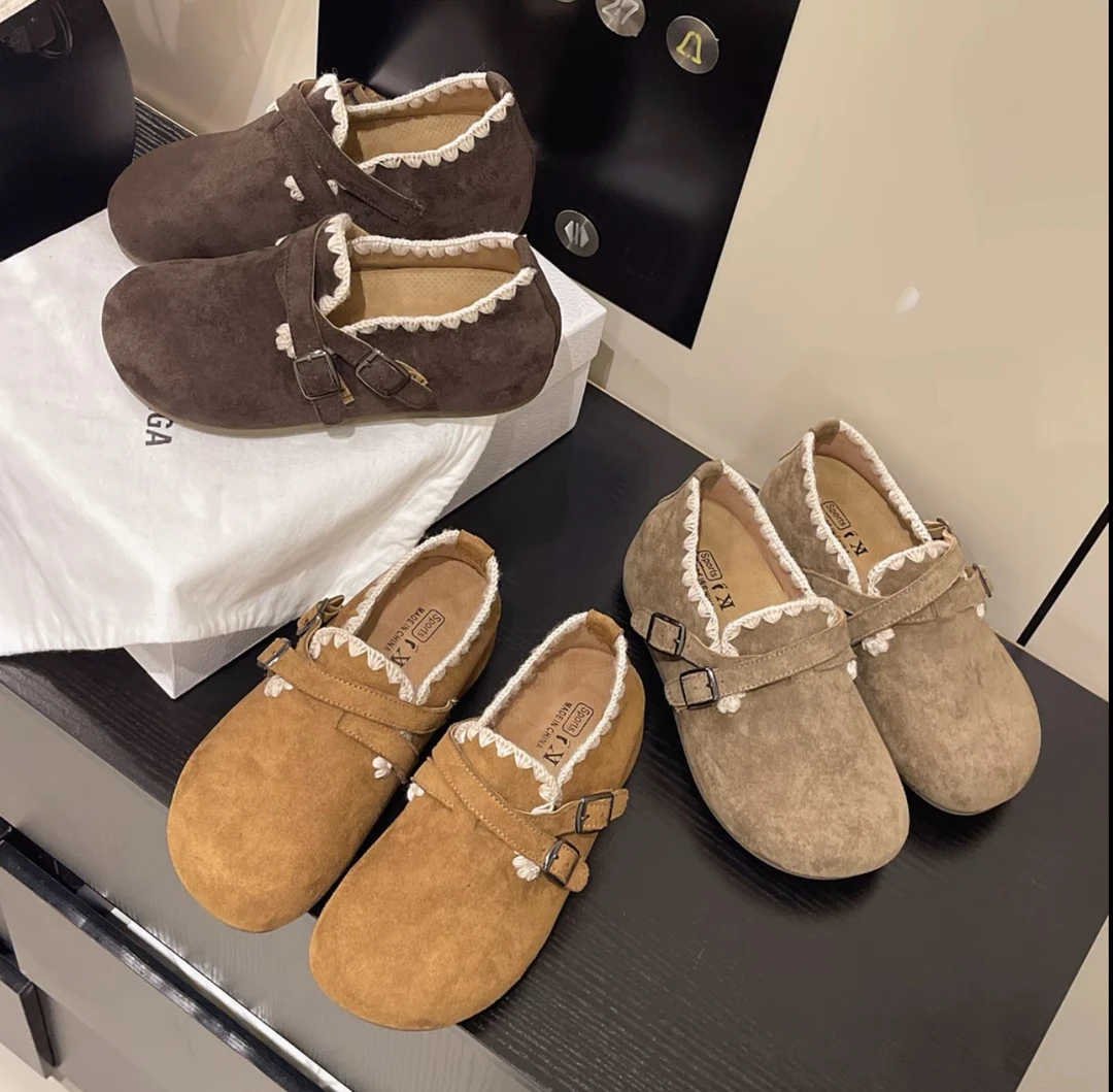 内增高5CM浅口新秋季爆款单鞋女鞋百搭软底秋季勃肯鞋子平底加厚