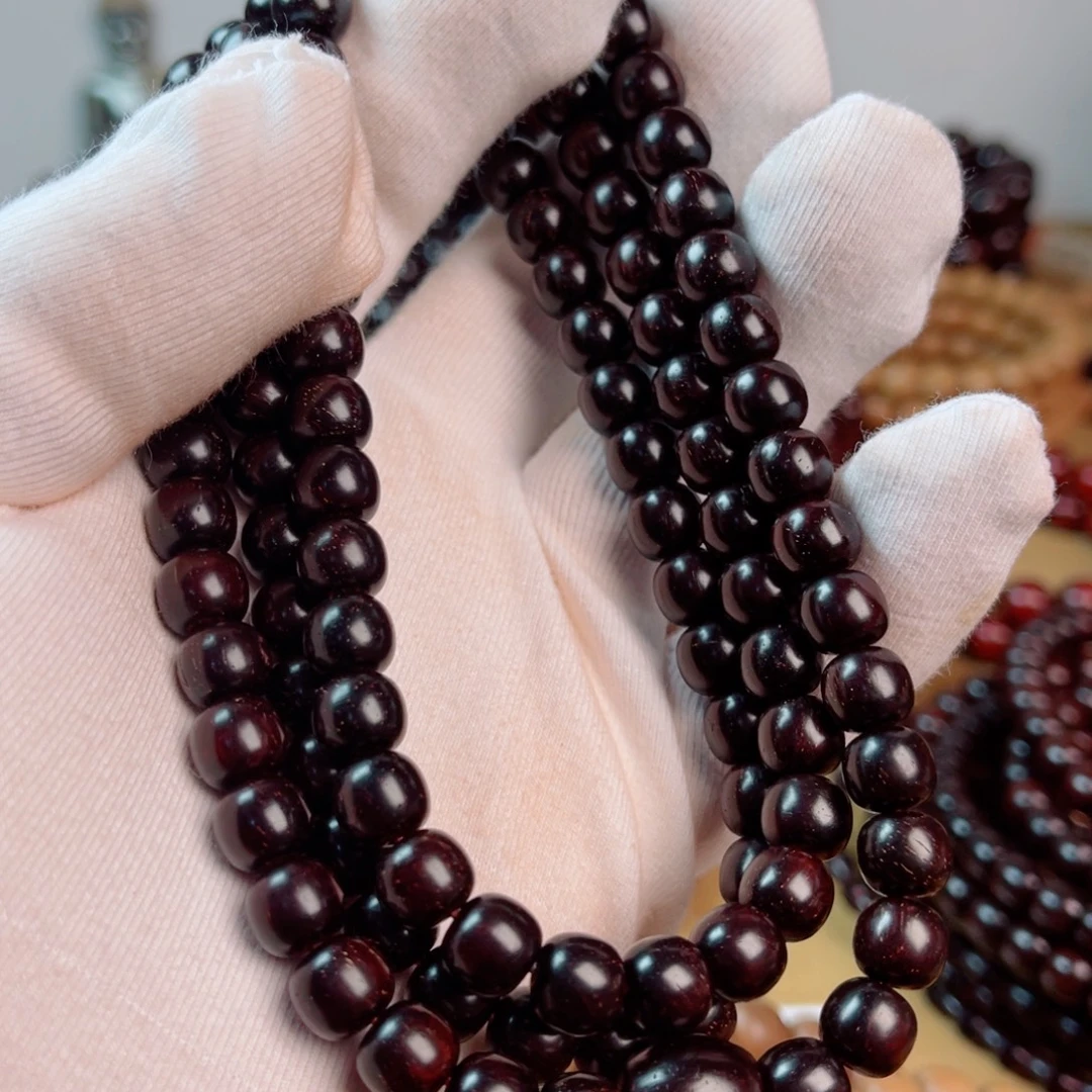 手串/手链小叶紫檀7.5/8老型高油密多星树头老料